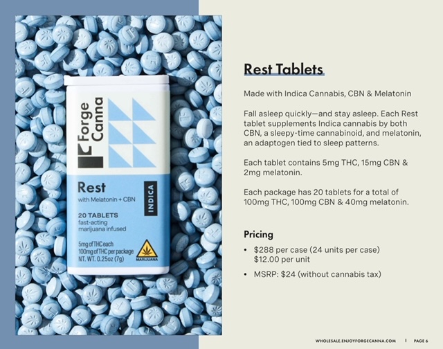 Forge Tablet - Rest - Indica - 20 Pack