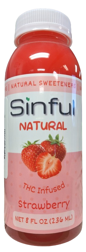 Sinful Natural Strawberry - 8oz Drink