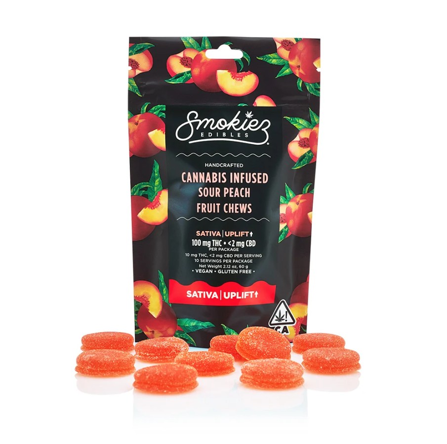 Smokiez Sour Peach Sativa 10 Pk