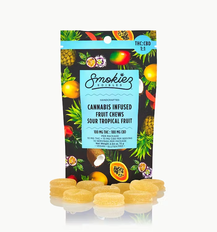 Smokiez Sour Tropical 1:1 10 pk
