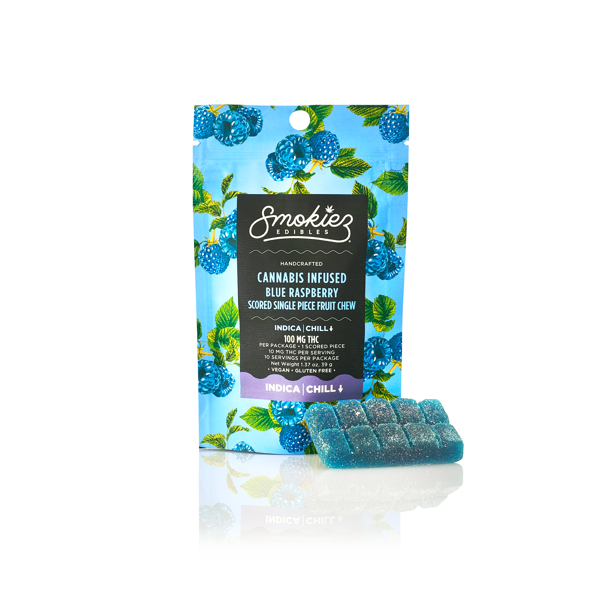 Smokiez Blue Raspberry Indica 1 Piece