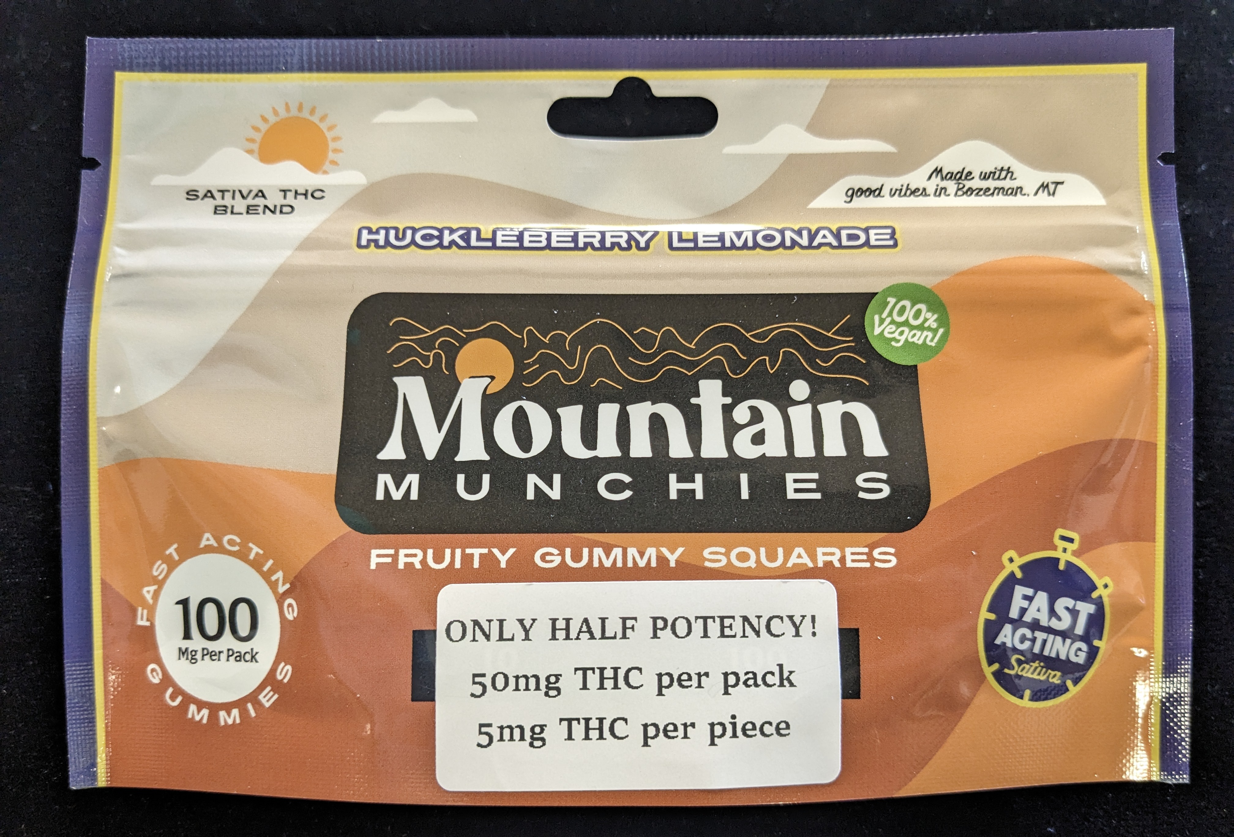 Mountain Munchies Fast-Acting (Huckleberry Lemonade)